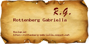 Rottenberg Gabriella névjegykártya